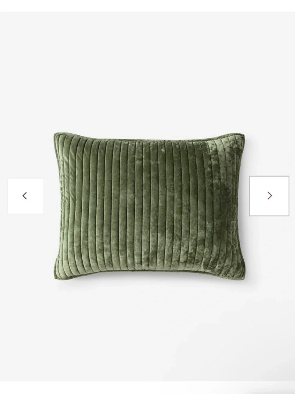Sunday Citizen Olive Leaf Velvet & Bamboo Queen Quilt & 2 STD Shams Set.